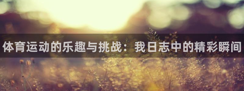 k1体育平台下载：体育运动的乐趣与挑战：我日志中的精彩瞬间